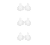 Healvian 3 Pares Guantes de Novia de Malla en Color Claro para Boda, Fiesta | Diseño de Tul con Lazo, Nylon y Plástico, Costura Delicada y Tacto Suave, para Mujer en Eventos