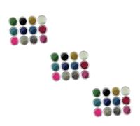 Healvian 3 Piezas 12 bola de cuentas mini clavos pintauñas esmalte uñas kit manicura bola de cuentas de caviar para uñas bola de cuentas de uñas Vidrio accesorios microperlas colocar