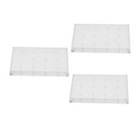 Healvian 3 Piezas Base del cabezal de lijado kit de taladro de uñas cortaúñas clíper Organizador de brocas de uñas Organizador de cabezas de rectificado de uñas suministros de salón de uñas