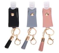 Healvian 3 Piezas Botellas Vacías Portátiles para Viaje Soporte para Líquido de Mano Botella para Jabón y Loción Colores Negro Azul y Rosa Reutilizable y Antigoteo para y Diario