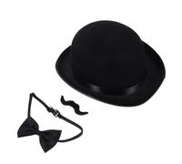 Healvian 3 Piezas Disfraz de para Adultos y Accesorios de Vestuario con Sombrero y Pajarita para Cosplay de Halloween