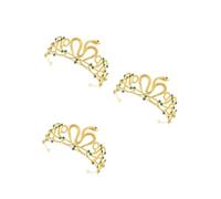 Healvian 3 Piezas Egipcia Retro con Serpiente Dorada y Circonitas Diadema de Aleación Ligera para Mujer Accesorio Medieval para Bodas Fiestas y Disfraces Temáticos