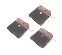 Healvian 3 Piezas Mini Cartera Transparente de PVC de Portátiles para Monedas y Tarjetas Pequeño Monedero Durable y Práctico para Diario
