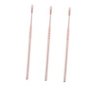 Healvian 3 Piezas Palillo de Oído Cuchara de Acero Inoxidable Limpieza de Oídos Herramienta Práctica para Eliminar la Cera Cuidado Personal Casa