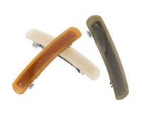 Healvian 3 Piezas Pinzas Cabello Francesas Transparentes Pinzas para Coletas de Fijación Fuerte Antideslizantes para Mujeres y Niñas para Ocasiones Especiales