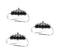 Healvian 3 Piezas Real Barroca Vintage para Mujer Diadema Floral Gótica Accesorio de Halloween para Cosplay y Fiesta Temática Elegante Tocado de Retro para