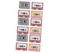 Healvian 3 Series Broche Retro De Cassette De Pin Cartoon Para Decoración De Vintage 4 Piezas X 3