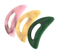 Healvian 3 Tablas de Raspado Corporal y Facial, Tamaño Mediano, Resina de Cera de Miel, Colores Rosa, Verde y Amarillo, Herramienta de Masaje para Relajación Corporal y Cuidado Piel, Uso