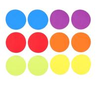 Healvian 30 Pegatinas Redondas para Marcar Alfombras Marcadores Infantiles de Poliéster Resistentes Juego Educativo para Jardín de Infancia y Aula Preescolar Señalización Segura