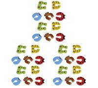 Healvian 30 Piezas de Guardias de Seguridad Pestillo para Mascotas Bebé Dedo Dibujos Animados O Niños en Casa Eva Lesiones Seguridad para Guardia Estilo Azar Animal Parada Cojín Kit