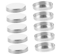 Healvian 30 piezas Pans Redondos para Sombra y Colorete Contenedores de Maquillaje Reutilizables de Aluminio Vacíos y Portátiles para Maquillaje DIY y Recarga