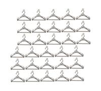Healvian 30 Piezas Percha de ropa simulada disfrazarse de carnaval accesorios de circo colgantes de aleación colgante de aleación dijes para hacer aretes mini dijes para hacer joyas Silver