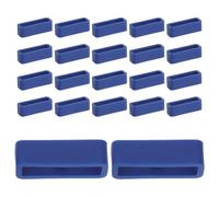 Healvian 30 Piezas Presilla para Correa de Reloj de Sujetadores de Silicona para Reparación de Relojes Soporte para Correa de Reloj Cierre de Hebilla para Fitness