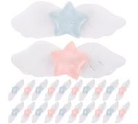 Healvian 30 Piezas Unidades de Clips de Pelo con Alas y Estrella Horquillas Decorativas Pequeñas y Coloridas para Mujeres y Niñas Accesorios para Bodas Fiestas Ballet y Mardi Gras