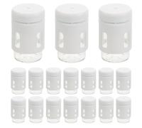 Healvian 30 Unidades Mini Botellas de Vidrio con Tapones a Prueba de Fugas 5ml y Empaquetado Estandarizado para Muestras y Procesos de Belleza