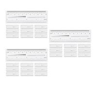 Healvian 30piezas De Medición Para Manicura Transparentes Multi-funcionales Para Escolar y