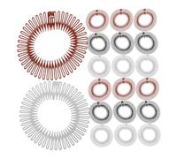 Healvian 30piezas Peine para Ordenar el Cabello Diadema Peines de Elásticos para Mujeres y Niñas para Uso Deportivo y Casual Color Negro y Transparente