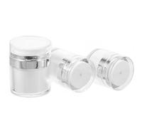 Healvian 3piezas Botella De Loción y Crema Facial De Doble Capa Botella Para Cremas De Contenedor Para Artículos De Tocador Para Baño y Cuidado