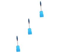Healvian 3piezas Broca De Pulido De Uñas De Tungsteno Herramienta De Manicura Para Taladro Eléctrico Accesorios Para Arte De Uñas Diseño Compacto y Eficaz Para Eliminar Cutículas y
