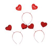 Healvian 3piezas Diadema Forma de Corazón Delicada Diademas Día de San Valentín para Mujer Accesorio Cabello para Fiestas y Eventos