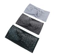 Healvian 3piezas Diademas Cruzadas De Color Para Yoga y Ejercicio Absorbentes y Elásticas Para Mujer Para Actividades Deportivas y