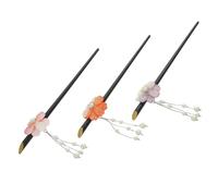 Healvian 3piezas Horquilla De Perla Vintage Estilo Japonés Accesorios Cabello Con Borlas De Cerezo Para Fiestas y Ceremonias