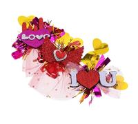 Healvian 3piezas Horquillas De Día De San Valentín Brillo Accesorios Cabello y Bodas Diseño Romántico De Varios