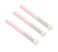 Healvian 3piezas Pincel Corrector De Maquillaje Esponja De Látex y Forma Redonda Para Uso Seco y Húmedo Para Aplicar Corrector Rostro