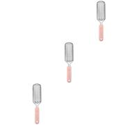 Healvian 3piezas Rascador De Pies De Acero Inoxidable Mango Ergonómico Limador De Durezas Reutilizable y Lavable Para Cuidado De Pies y Pedicura Casa