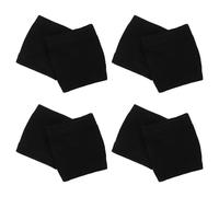 Healvian 4 Pares Calcetines de Baile para Zapatos, Poliéster, Negro
