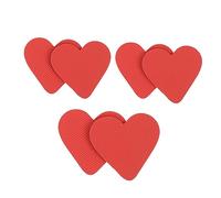 Healvian 4 Pares protector de slipstops etiqueta engomada antideslizante de los zapatos protector de zapatos autoadhesiva almohadillas antideslizantes para rojo