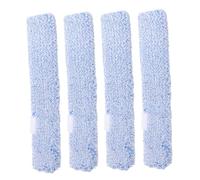 Healvian 4 Piezas Almohadillas de Repuesto Reutilizables de Microfibra para Fregona de Ventana Fundas Lavables para Limpiacristales Espejo y Mesa Compatibles con Limpiadores Estándar