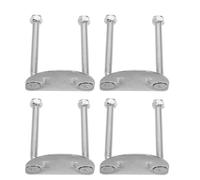Healvian 4 Piezas Base de Reparación para Patines de Ruedas Doble 52mm | Plata, Absorción de Impactos y Montaje Sencillo, para Pista Cubierta E Interior