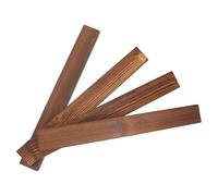 Healvian 4 Piezas Carbonized Wood Strips Untreated Hardwood Planks For Woodworking DIY Projects And Home Decor Natural Wooden Strips For Carving And Creative Crafts