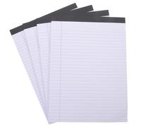 Healvian 4 Piezas Cuaderno de Notas A4 Líneas Papel Grueso y Escritura Suave para Oficina y Planificación, Cuaderno Portátil Blanco Hojas Rasgables y Prácticas