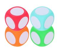 Healvian 4 Piezas Dados Ligeros y Fáciles de Agarrar de Espuma Eva de 6cm Dados Multiusos para Actividades Educativas DIY para Profesores y Juegos de Aprendizaje Aula
