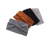 Healvian 4 Piezas Diademas Anchas con para Mujer Bandas Antideslizantes Absorbentes de Sudor para Yoga Correr y Gimnasio Accesorio Elástico para Cabello Deportivo