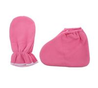 Healvian 4 Piezas guantes de aceite esencial guantes de manos secas guantes y patucos de parafina light Cubiertas para manos y pies calcetines de mujer calcetines calentados cuidado colocar