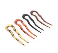 Healvian 4 Piezas Horquillas u Vintage para Moños Diseño Leopardo y Estilo Chino Antiguo Pasadores para Recogidos y Accesorios para Peinados Elegantes