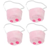 Healvian 4 Piezas Nariz de Cerdo de Peluche para Disfraces de Accesorio de Cosplay Divertido para y para Adultos