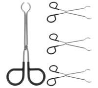 Healvian 4 Piezas Pinzas para Moxa de Acero Inoxidable Diseño Compacto y Antideslizante Resistente al Calor para Moxibustión Profesional Portátil y Fácil de Limpiar para Terapia Casa o