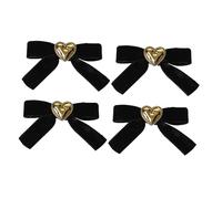 Healvian 4 Uds Horquilla De Amor Pinzas Para El Pelo Para Diademas De Perlas Pasador De Peinado Pinza De Pelo Francesa Pinza Para El Pelo De Terciopelo Pinzas Para El Pelo Vintage