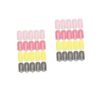 Healvian 40piezas Clips De Plástico Para Quitaesmalte De Uñas Herramienta Para Remoción De Esmalte Gel Semi-transparente Semi-transparente