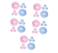 Healvian 40piezas Gorro De Cocina Unisex y Transpirable Malla Para Chefs y Servicio De Alimentos Incluye Gorros Azules y Rosas Para Mantener El Cabello Limpio La Cocina
