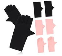 Healvian 4pares Guantes Uv Para Uñas Guantes Anti-uv Manicura Ciclismo Conducción