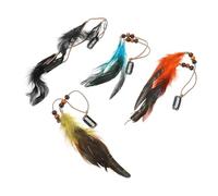 Healvian 4piezas Accesorios Cabello Boho Con Pasadores De Flecos Mano y Pendientes De Para Disfraces De y Accesorios De Festival