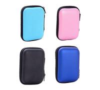 Healvian 4piezas Bolsa para Cables De Datos Cierre Zip Organizador Portátil De Silicona Resistente Al para Almacenar Cables Auriculares y Monedas Viajes o Uso Diario