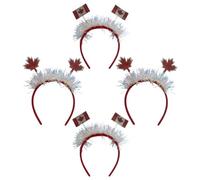 Healvian 4piezas Diadema Creativa De Festival Diseño Arce Para Decoración De y Cosplay