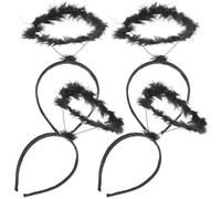 Healvian 4piezas Diadema De Ángel Para Cosplay y Decoración De Cumpleaños Accesorios De Fiesta Adorables Para Niñas y Actuaciones