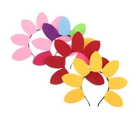 Healvian 4piezas Diademas De Pareja De Girasol Tocado Bohemio De Flores Para Festivales Para Fiestas De San Valentín y Sesiones De Fotos Para Mujeres y Niñas